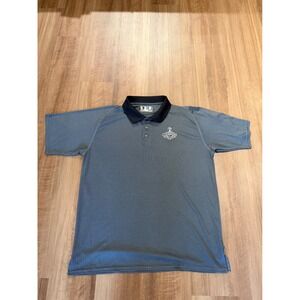 New Balance Polo Shirt Mens Large Gray 2011 Stanley Cup Champions Boston Bruins